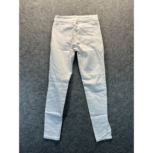 Kancan Women's Jeans Size 26‎ Skinny White Distressed Stretch Denim - Picture 10 of 13